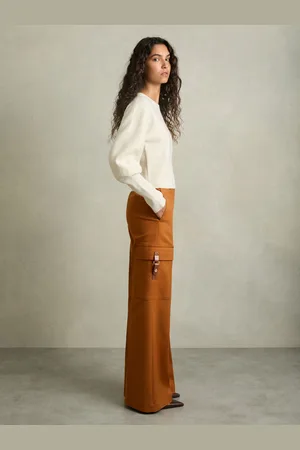 Reiss Mariane Combat Trousers Plain, Size: 4R