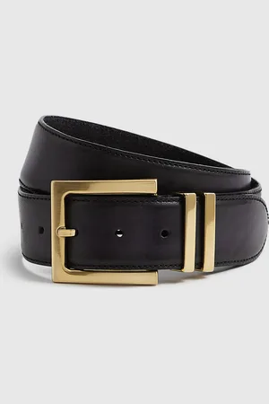 Reiss Brompton Belt - Leather Plain, Size: S