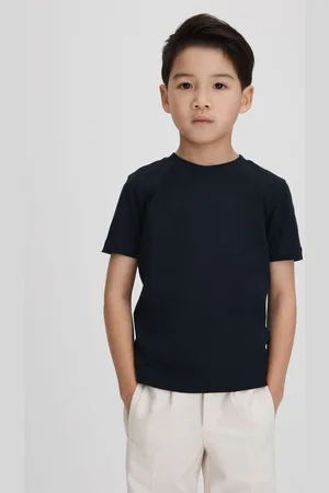 Reiss Bless Crew Neck Tshirt Cotton Plain, Size: 9-10Yrs
