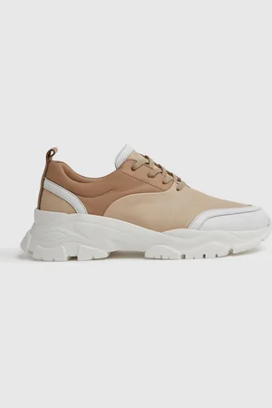 Reiss Arden Trainers Leather Colourblock, Size: 6