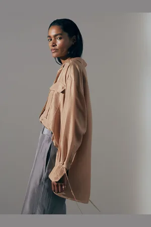 ATELIER Oversized Pocket Button-through Shirt, 10
