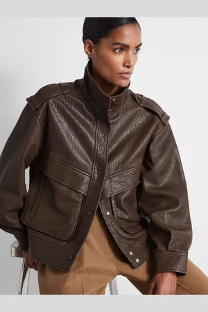 Reiss Cleo Jacket Leather Plain, Size: 4