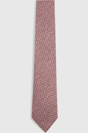 Reiss Noto Dusty Silk Floral Medallion Tie, One Size