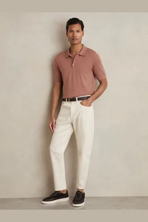Reiss Merino Wool Short-sleeve Polo Shirt, XS