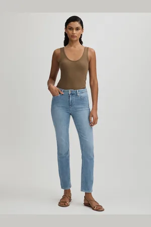 Paige High Rise Straight Leg Jeans, , 27