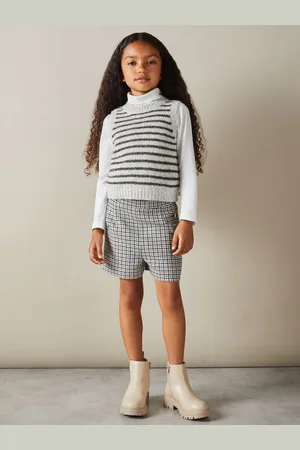 Reiss Venus 4-9 yrs Alpaca Blend Striped Vest, 4-5Yrs