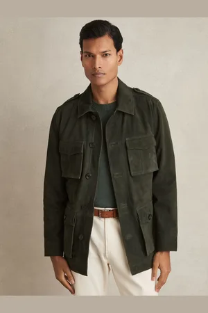 Reiss Suede Four Pocket Field Jacket, XS