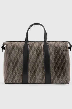 Reiss Monogram-print Coated-canvas Holdall