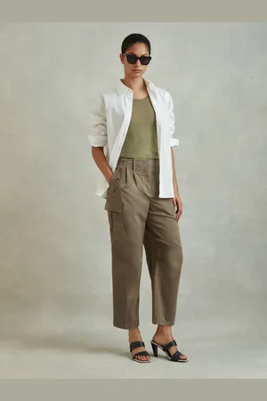 Reiss Cotton Blend Tapered Combat Trousers, 6R