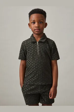 Reiss 3-9 yrs Textured Towelling Polo Shirt, Q03