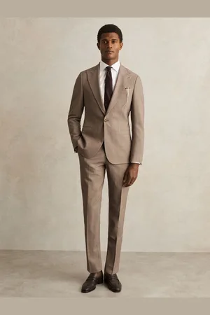 Reiss Belmont Single-breasted Textured Blazer Slim-fit With Wool, 36R