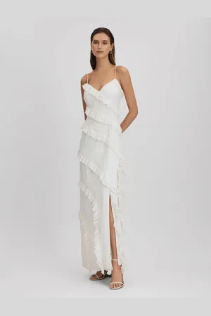 AMUR Ruffle Maxi Dress, , 6