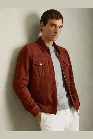 Reiss Belle Jacket Suede Plain, Size: S
