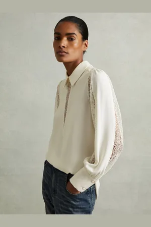 Reiss Renata Blouse Lace, Size: 10
