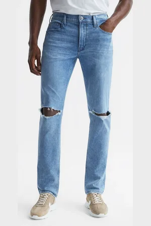 Paige Lennox Odgen Destructed High Stretch Slim Fit Jeans, , Size: 30