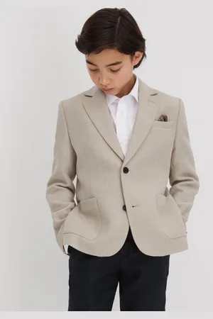 Reiss Attire Single Breasted Blazer Wool Textured, Size: 4