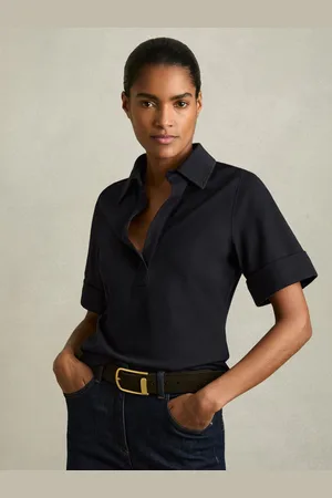 Reiss Open-collar Polo Shirt, 6