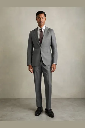 Reiss Slim-fit Wool Suit Trousers, 28R