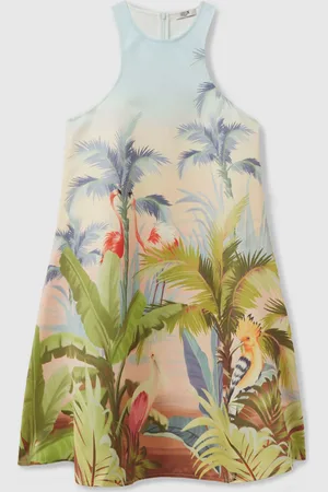 LEO LIN Leo Printed A-line Mini Dress, , 8