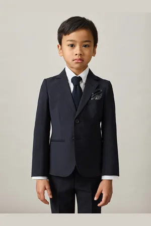 Reiss 9-14 yrs Wool-blend Single-breasted Suit Blazer, Q04