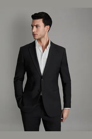 Reiss Slim-fit Wool-blend Single-breasted Suit Blazer, 34R