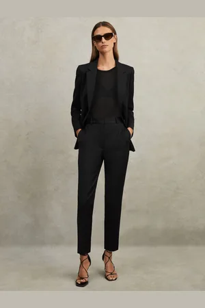 Reiss Wool Blend Tapered Suit Trousers, 4