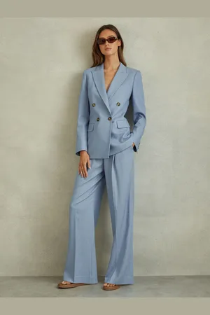Reiss Wide Leg Suit Trousers With Tencel??? Fibers, 8R