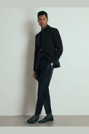 Reiss Atelier Tapered Wool Suit Trousers, 34