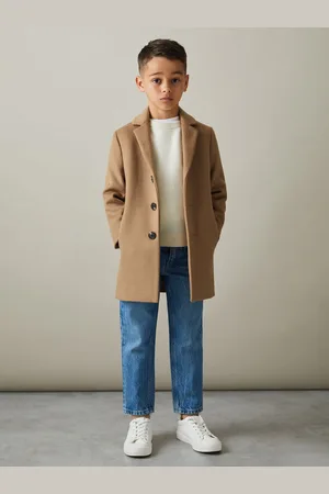 Reiss Gable Single Breasted Overcoat Plain, Size: 4