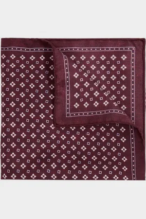 Reiss Reversible Silk Pocket Square