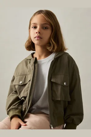 Reiss 4-9 yrs Hooded Utility Bomber Jacket, 45Y