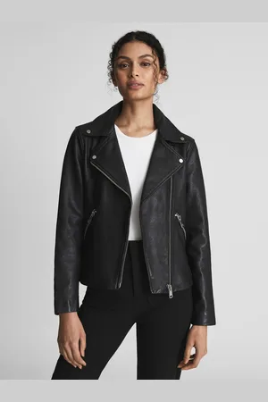 Reiss Nrd Leather Biker Jacket, 6