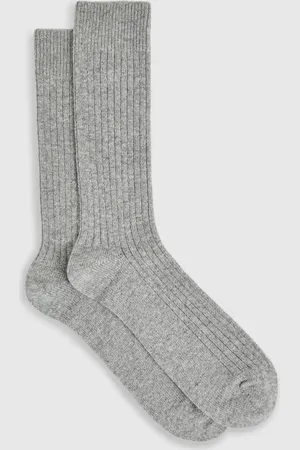 Reiss Ribbed Socks With Wool And Cashmere, S & M