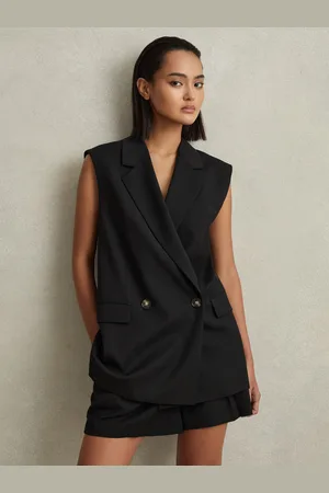 Reiss Karyn Waistcoat Plain, Size: 14
