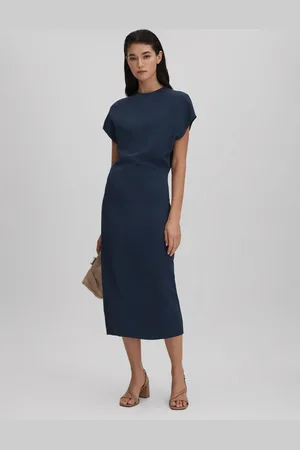 Reiss Ruched Bodycon Midi Dress, 4