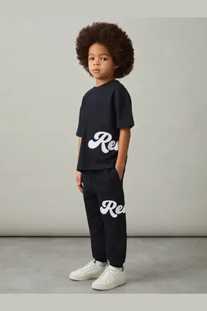 Reiss 3-9 yrs Cotton Script-logo Oversized T-shirt, K04