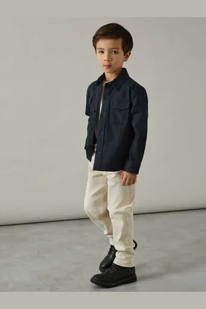 Reiss 9-13 yrs Twin Pocket Textured Overshirt, Q04
