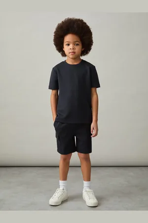 Reiss 3-9 yrs Interlock-jersey Crew-neck T-shirt, Q03