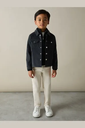 Reiss 3-9 yrs Velvet Press-stud Overshirt, Q04