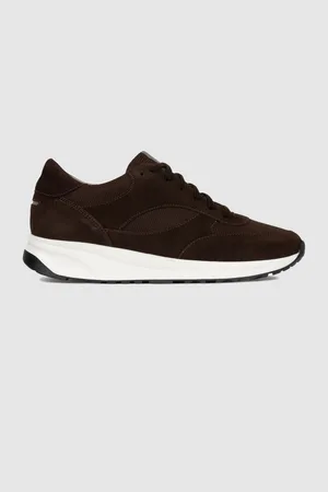Unseen Footwear Suede and Mesh Rozel Trainers, , E41