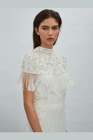RAISHMA Embellished Removable Bolero Maxi Dress, , 10