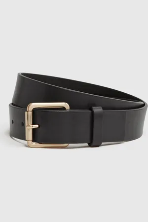 Reiss Leather Rivet Belt, 34