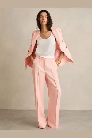 Reiss Wide-leg Suit Trousers, 10R