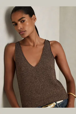 Reiss Mika Vest Metallic, Size: M