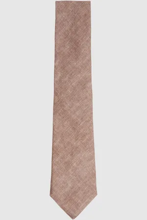 Reiss Linen Textured Tie