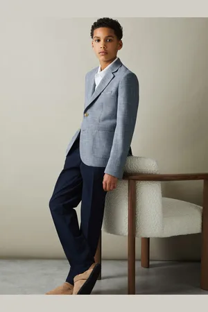 Reiss Aphrodite Single Breasted Blazer Checked, Size: 4