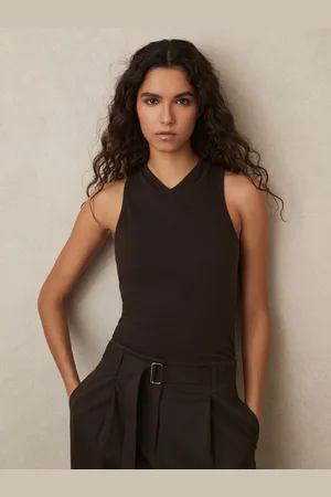 Reiss Racerback Cotton Vest Top, S