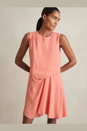 Reiss Draped Tuck Mini Dress, 4