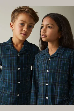 Reiss Tomba 9-13 yrs Brushed-cotton Check Pyjama, Q04