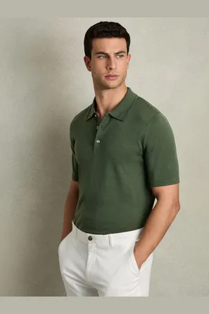 Reiss Merino Wool Short-sleeve Polo Shirt, XS